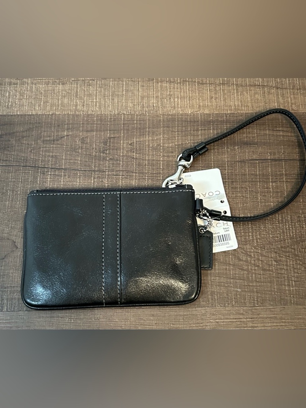 Coach Signature Black Leather Penelope Wristlet NWT F42230 New Old Stock - Picture 5 of 10